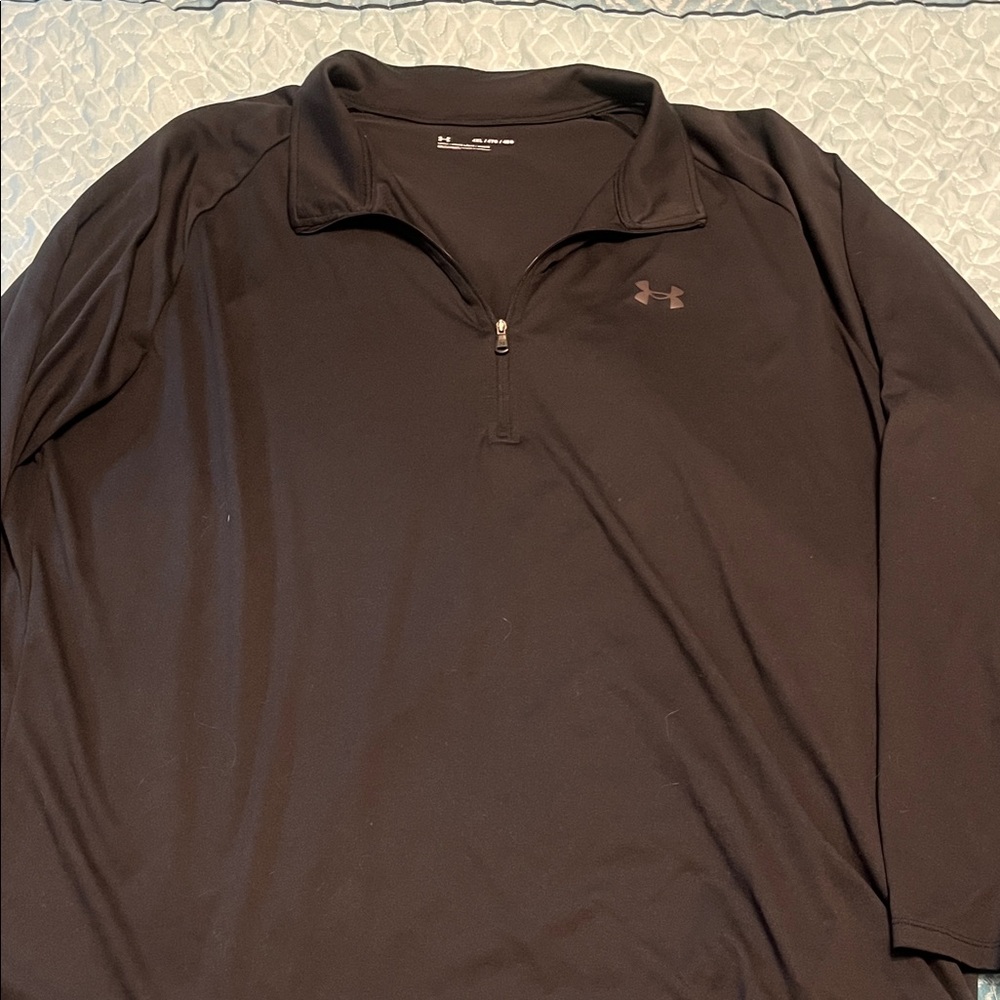 Under Armour Men's Black Long Sleeve Quarter-Zip